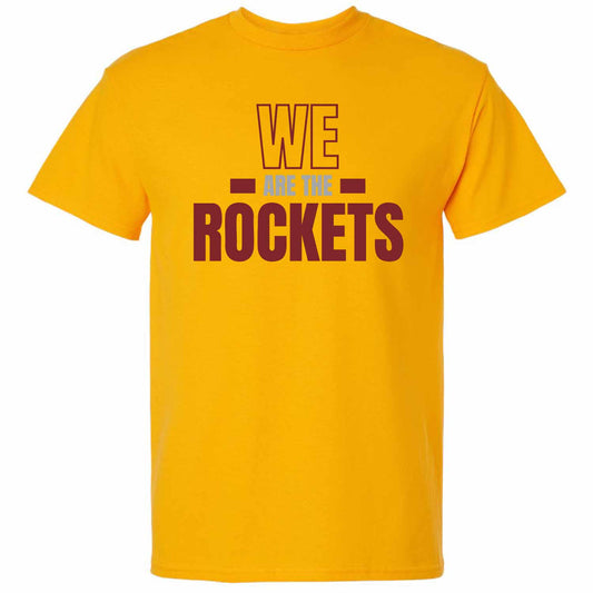 Accel We Are The Rockets Short Sleeve T-Shirt - Gold